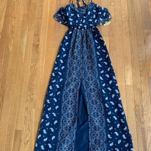 NWTs navy maxi dress